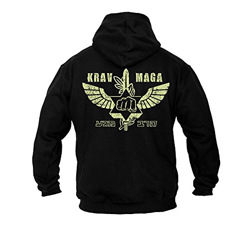 Dirty Ray Artes Marciales Krav Maga sudadera hombre con capucha B49 (M)