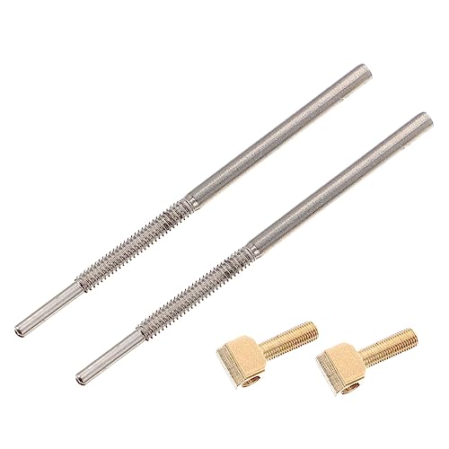 Garneck 2Pcs Cello Bow Frog Screw Professional Bow Part Easy to Install String Instrument Accessory Compact and Lightweight Design for Cello Repair and Maintenance