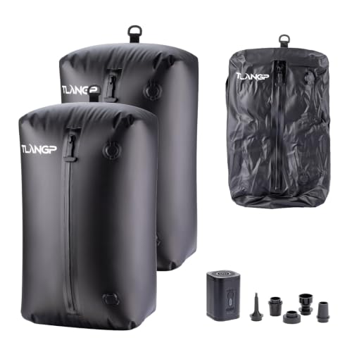 TLANGP Travel Vacuum Bags, with Pump, Suitable for Carry-On Luggage and Backpacks, Compression Bags for Home Storage, Clothing Vacuum Sealing Storage Cubes (2pcs + Pump) - image 1