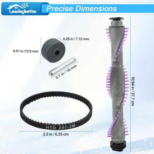 Image of Roller Brush Replacement for Shark Navigator Lift Away NV350,NV352,NV353,NV360,NV356E,NV42,NV80,UV420,NV70,NV41,NV71,NV90,NV22 Series Upright Vacuum，1 Roller Brush + 2 Belts + 2 Wheels