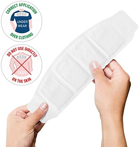 THE HEAT COMPANY Shoulder Warmer - Pack of 8 - Extra Warm - Adhesive - Neck Warmer - 8 Hours Pleasant Heat - Ready to Use - Air Activated - Pure Natural