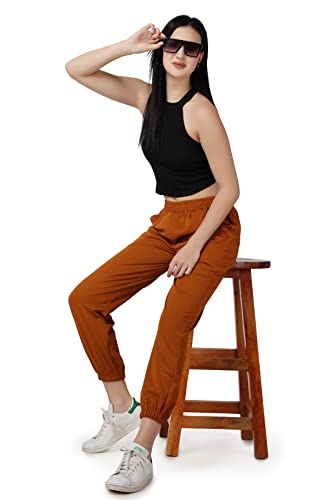 Image of Women Casual Bright Black Solid Women Joggers