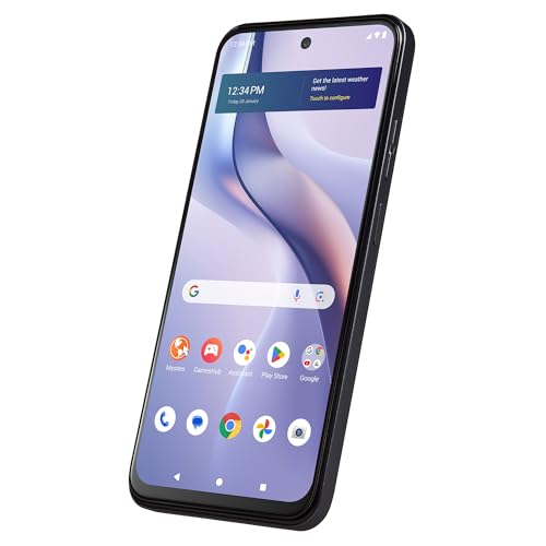 Image of Tracfone BLU View Speed Ultra, 128GB, Gray (Locked to Tracfone) | Prepaid Smartphone, 6.7 inch HD+ Infinity Display, 5G Triple AI Camera, Long-Lasting Battery