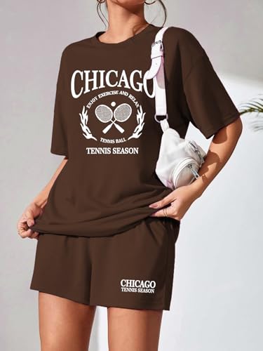 Image of KSHS Women Cotton Night Suit Top & Shorts Set | Loose Fit Printed Nightwear Co Ord Set Stylish Western | Soft Breathable Sleepwear Shorts with Pocket for Women