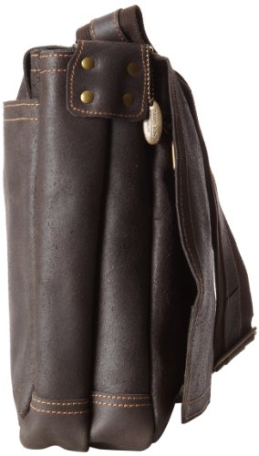 David King & Co. Leather Full Flap Laptop Messenger L Distressed, Cafe, One Size3