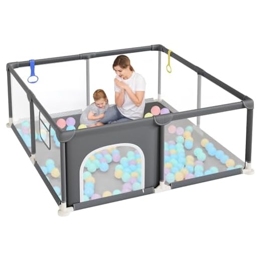 Parque infantil bebe 127x127cm, Parque de juegos para bebés con Malla Transpirable, Parque Infantil Bebe con base antideslizante, Corralito bebe para Niños, Dripex