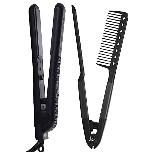 Peine alisador para cabello con placas cerámicas miniatura 1