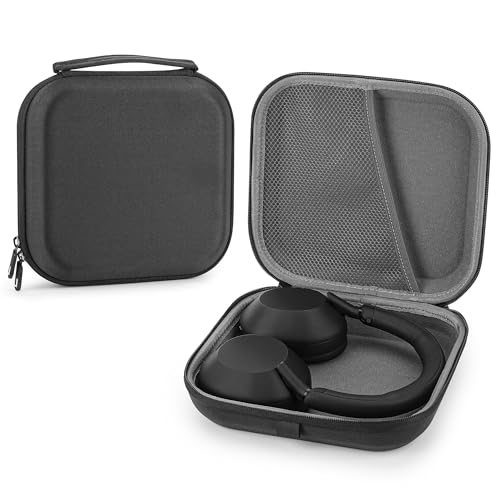 Linkidea Headphones Carrying Case Compatible with Sony WH-1000XM5/1000XM4/1000XM3/CH700N/ULT900N, Protective Hard Shell Travel Bag with Cable, Charger Storage (Black)