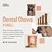 Ollie Dental Chews for Extra Small Dogs, 12 Oz, Fresh Breath, Teeth Cleaning Treats, Sticks for Dog Oral Care, with Parsley and Cinnimon, for Pups 5-15 lbs