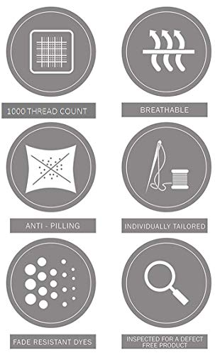 LUXURIOUS BEDDING 1000-Thread-Count 100% Egyptian Cotton Bed Sheets, 4-Pc Upto 20" Deep Pocket (1 Fitted + 1 Flat + 2 pillowcase) Double Size(80x80in.),White - Image 5