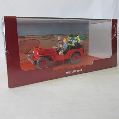 La Jeep willys MB 1943 1/43 TINTIN au pays de l'or noir par hergé moulinsart