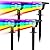 NYMPHY Solar Color Changing Lights, 7 Lighting Modes Solar Lights Outdoor Waterproof IP68, Multicolor RGB Outdoor Lights for Garden Yard Landscape Decorations- 4 Pack