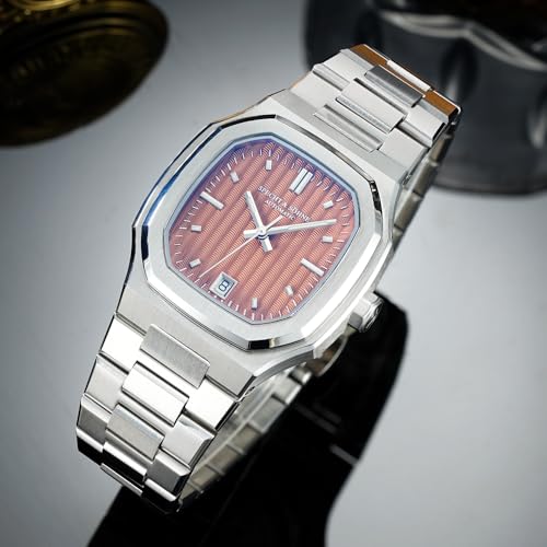 SPECHT&SOHNE Watches for Men 38MM Rare Elegant Automatic Mechanical Watch Stainless Steel Sapphire Crystal Waterproof