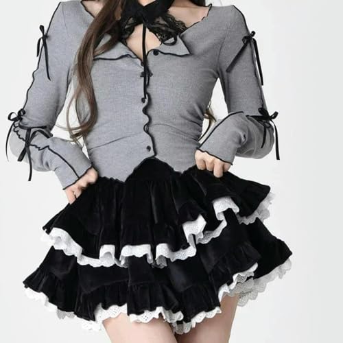 Jupe gothique taille haute confortable pour affirmer votre style sans compromis - 3