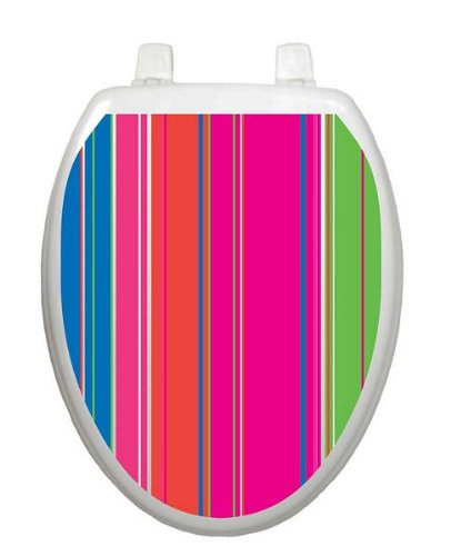 Toilet Tattoos Toilet Seat Decal, Elongated