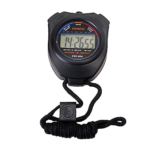 GOOHOCHY Sports Timer Professional Electronic Timer 1/100 Second Accuracy Stopwatch Alarm Date Display