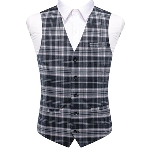 Mens Vest Striped Waistcoat Sleeveless Wedding Business Silver Gold Blue Yellow Red Men's Casual Vest