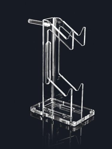 OAPRIRE Headset and Controller Stand, Space-Saving 2 Tier Game Controller Holder, Acrylic Controller and Headset Stand for Desktop, Universal Design