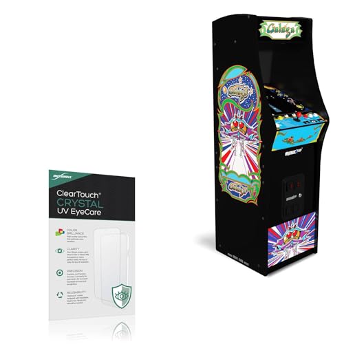 BoxWave Screen Protector Compatible With Arcade1Up GALAGA Deluxe - ClearTouch Crystal Anti-UV EyeCare (2-Pack), Filters out Harmful Blue Light Reduce Fatigue