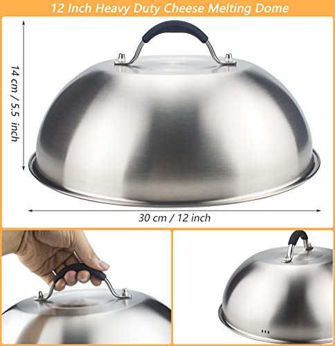 Kit Accesorios Parrilla con Dome 12" Acero y Madera miniatura 5