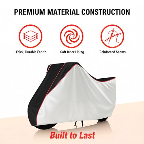 Image of Stylish Water Resistant Scooty Body Cover Compatible with Access 125 & All Models | UV Protection, Dustproof, Heat Resistant, Two Wheeler | New All Weather Protection, Dust & Rain