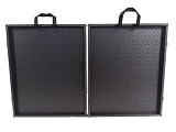 Playwin All Black 3 3/4' Thick Folding Pegboard Display Suitcase