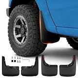 Sunsdrew Mud Flaps for 2019-2026 Chevrolet Silverado 1500 Accessories(Excludes ZR2, LT Trail Boss, Custom Trail Boss) - All Weather No-Drill Front&Rear 4PCS Silverado 1500 Mudguards Set with Hardware