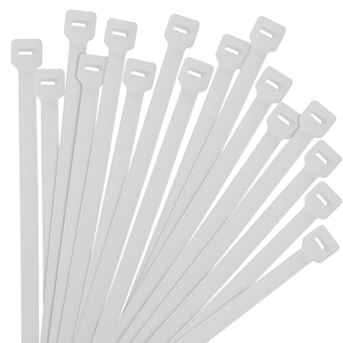 Cambridge ZipIts Cable Ties 1000 Pieces 11-in 75 Lb Tensile Strength Standard Duty, Self Locking Zip Ties, Natural, Nylon 6/6, UL Listed, Industrial Strength Premium Quality Wire Ties