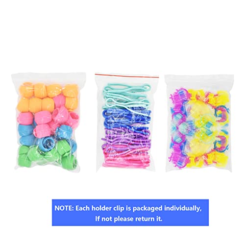 Image of 142Pcs Bobbin Thread Buddies Set Sewing Thread Spool Organizer Including 70Pcs Bobbin Holders Clips, 32Pcs Bobbin Thread Spool Huggers and 40Pcs Bobbin Clips Holder for Embroidery Quilting Sewing