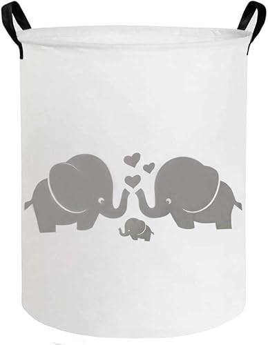 ESSME - Cesta de almacenamiento grande de tela con asas plegable para la ropa el hogar como regalo organizador de juguetes