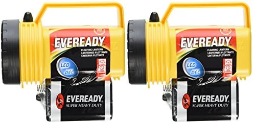 Eveready Floating Led Lantern Led 6 V Battery 50 Lumens White, Pack of 2