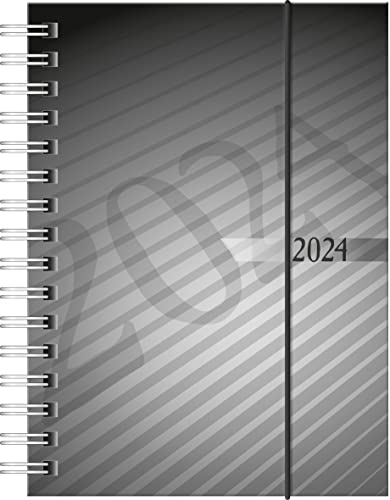 rido/idé Weekly calendar model perfect/technology I 2024 2 pages = 1 week sheet size 10 x 14 cm anthracite