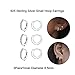 XLSFPY 3 Pairs Sterling Silver Small Hoop Earrings Tiny Cartilage Earring Cubic Zirconia Cuff Earrings Mini Hoops Earrings Ear Piercing for Women
