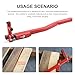 Decking Straightening Tool Deck Board Bender Straightener Bending Carbon Steel Srtaightener 66CM/26In Weight 1.5KG Universal Wood Universal