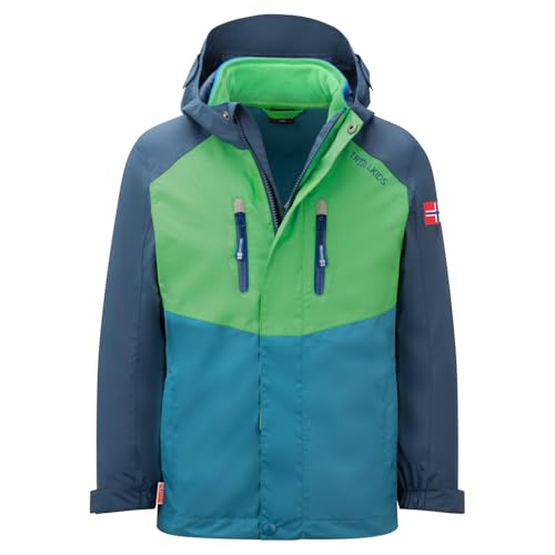 Trollkids Kids Bryggen 3in1 Jacket 116, Fresh Green