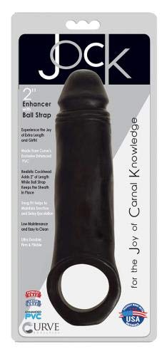Jock Penissleeve - Zwart | Dildo | Vibrator | Penis | Penispomp | Extender | Buttplug | Sexy | Tril ei | Erotische | Man… - Afbeelding 3