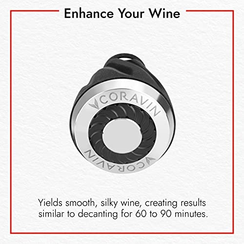 Coravin Timeless Aerator - Preserve Wine for Years - Wine Accessory for Timeless Wine Preservation System - Aerator Attachment for By-the-Glass Wine Saver - Get 60-90 Minute Decant in Seconds