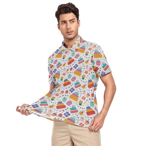 Circus Penguin Men's Polo Shirts Short Sleeve Quick Dry Athletic Outdoor Sports Golf Shirts S-XXL3