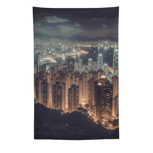 Tapisserie murale Hong Kong pour une déco de chambre ado esthétique