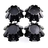 steel.frame.motor 4pcs 214mm (8.43in) Wheel Center Caps Black with Screws for #CBRD1-1P RDR01 Wheel