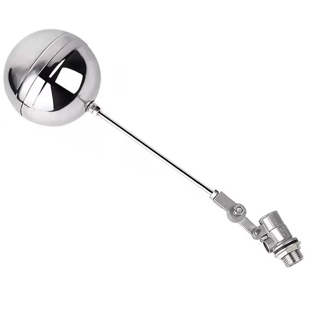 304 Stainless Steel Adjustable Float Ball Valve - 1/2", 3/4", 1" Water Level Control Valve for Tanks and Pools(3/4inch)
