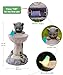 Philodwell Solar Cat Statues for Bird Bath: Outdoor Sculptures for Garden Lawn Patio Yard Balcony Porch - Unique Gifts for Mother Grandma Women