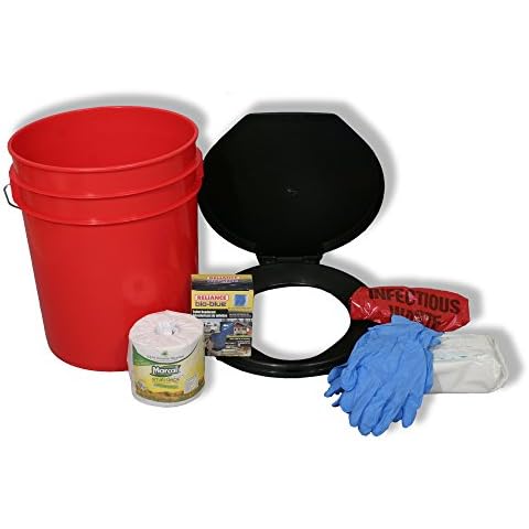 Ready America Lockdown Toilet Bucket Kit - 1-4 Person Cover