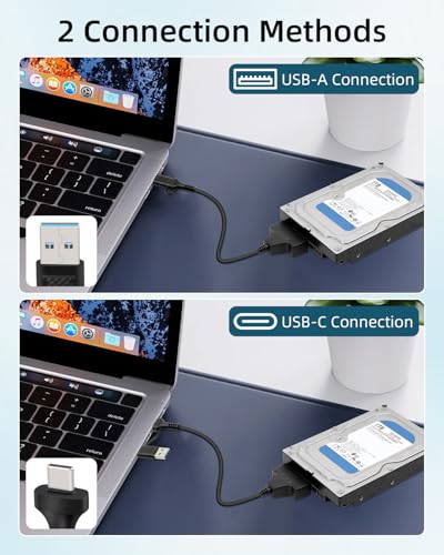 Cable Adaptador SATA a USB Tipo C y USB 3.0 11.8 pulgadas miniatura 2