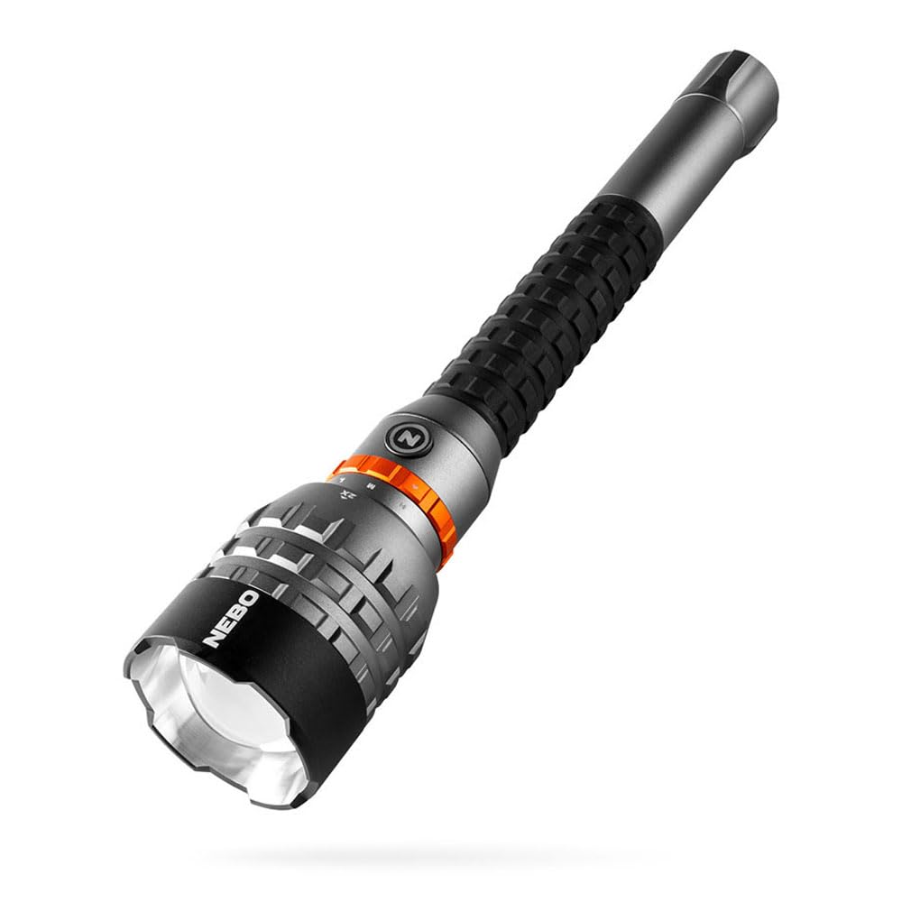 Nebo Black Davinci 18000 Rechargeable Torch - Flashlight Equipped With A Cob Led - Camping & Hiking Accessories - 18000Lm