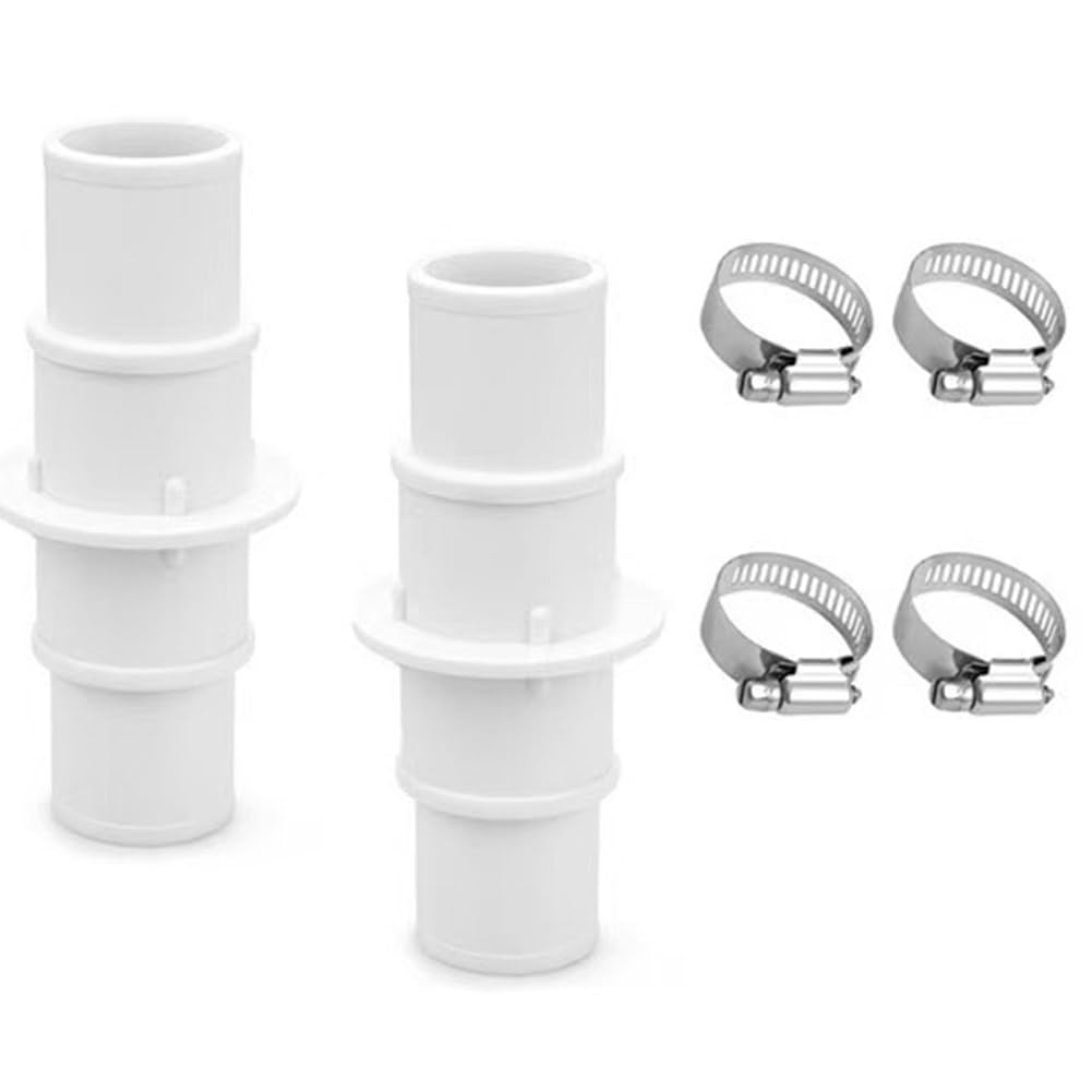 Hndhbfgrt As Shown For Swimming Pool Vacuum Hose Adapter Kit 2Pcs 1-1/4" 1-1/2" Pool Hose Connector Coupling For Above-Ground Pools