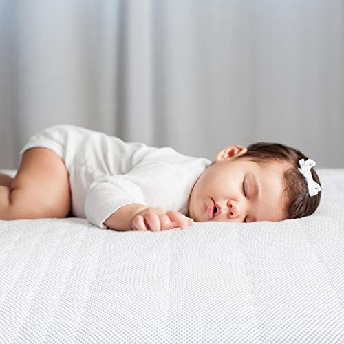 Dourxi Baby Crib Mattress and Toddler Bed Dual Sided | With 100% Washable and Breathable 3-D Spacer Cover, High Density Firm Foam Side for Infants and Cooling Gel-Infused Memory Foam Side for Toddlers