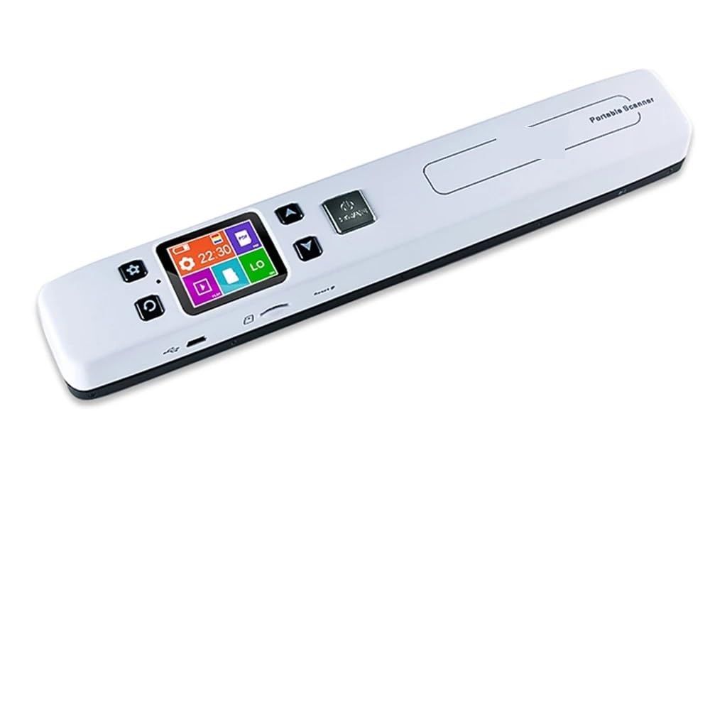 Scanner Documenti,Scanner Documenti, Mini scanner portatile for documenti e immagini A4, scanner portatile ad alta velocità 1050 DPI JPG/PDF for uso aziendale scolastico,per riunioni aziendali didatt