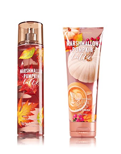 Bath & Body Works ~ Signature Collection ~ Marshmallow Pumpkin Latte ~ Gift Set ~ Fine Fragrance Mist & Ultra Shea Body Cream