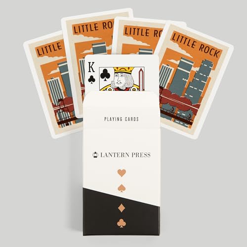 Baraja Little Rock Arkansas, 52 cartas poker miniatura 6